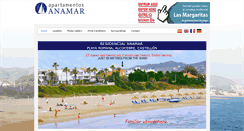 Desktop Screenshot of apartamentosanamar.com